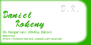 daniel kokeny business card