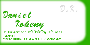 daniel kokeny business card